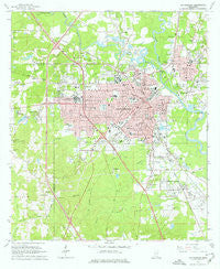 Hattiesburg Mississippi Historical topographic map, 1:24000 scale, 7.5 X 7.5 Minute, Year 1964