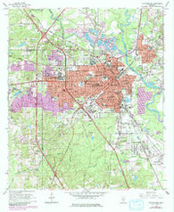 Hattiesburg Mississippi Historical topographic map, 1:24000 scale, 7.5 X 7.5 Minute, Year 1964