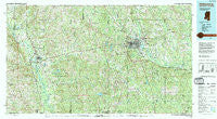 Hattiesburg Mississippi Historical topographic map, 1:100000 scale, 30 X 60 Minute, Year 1994