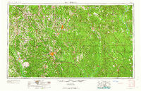 Hattiesburg Mississippi Historical topographic map, 1:250000 scale, 1 X 2 Degree, Year 1958