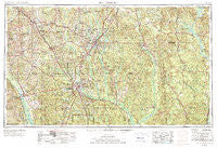 Hattiesburg Mississippi Historical topographic map, 1:250000 scale, 1 X 2 Degree, Year 1953