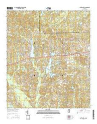 Hattiesburg SW Mississippi Current topographic map, 1:24000 scale, 7.5 X 7.5 Minute, Year 2015