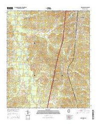 Hazlehurst Mississippi Current topographic map, 1:24000 scale, 7.5 X 7.5 Minute, Year 2015