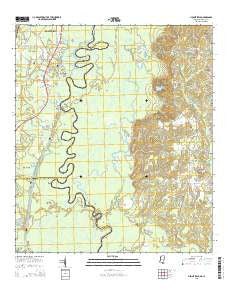 Henleyfield Mississippi Current topographic map, 1:24000 scale, 7.5 X 7.5 Minute, Year 2015