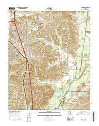 Hernando Mississippi Current topographic map, 1:24000 scale, 7.5 X 7.5 Minute, Year 2015