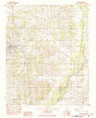 Hernando Mississippi Historical topographic map, 1:24000 scale, 7.5 X 7.5 Minute, Year 1982