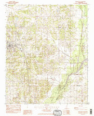Hernando Mississippi Historical topographic map, 1:24000 scale, 7.5 X 7.5 Minute, Year 1982