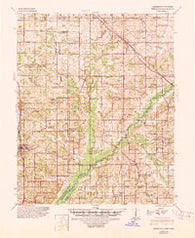 Hernando Mississippi Historical topographic map, 1:62500 scale, 15 X 15 Minute, Year 1944