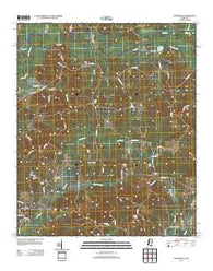 Hesterville Mississippi Historical topographic map, 1:24000 scale, 7.5 X 7.5 Minute, Year 2012