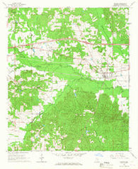 Hickory Mississippi Historical topographic map, 1:24000 scale, 7.5 X 7.5 Minute, Year 1966