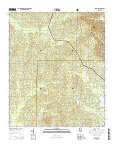 Highpoint Mississippi Current topographic map, 1:24000 scale, 7.5 X 7.5 Minute, Year 2015
