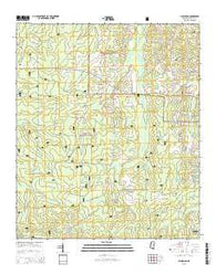 Hillsboro Mississippi Current topographic map, 1:24000 scale, 7.5 X 7.5 Minute, Year 2015