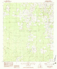 Hillsboro Mississippi Historical topographic map, 1:24000 scale, 7.5 X 7.5 Minute, Year 1982
