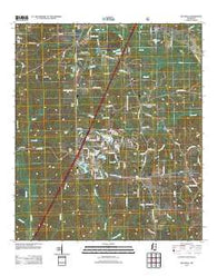 Hillsdale Mississippi Historical topographic map, 1:24000 scale, 7.5 X 7.5 Minute, Year 2012