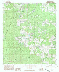 Hillsdale Mississippi Historical topographic map, 1:24000 scale, 7.5 X 7.5 Minute, Year 1983