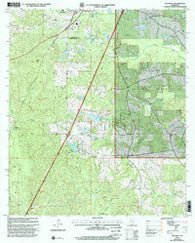 Hillsdale Mississippi Historical topographic map, 1:24000 scale, 7.5 X 7.5 Minute, Year 2000