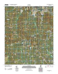 Hohenlinden Mississippi Historical topographic map, 1:24000 scale, 7.5 X 7.5 Minute, Year 2012