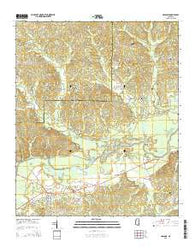 Holcomb Mississippi Current topographic map, 1:24000 scale, 7.5 X 7.5 Minute, Year 2015