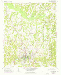 Holly Springs Mississippi Historical topographic map, 1:24000 scale, 7.5 X 7.5 Minute, Year 1965