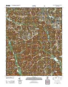 Holly Springs SE Mississippi Historical topographic map, 1:24000 scale, 7.5 X 7.5 Minute, Year 2012