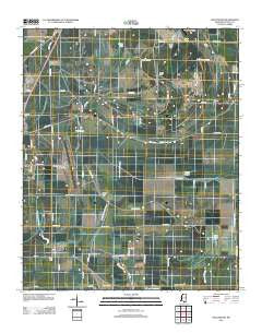 Hollywood Mississippi Historical topographic map, 1:24000 scale, 7.5 X 7.5 Minute, Year 2012