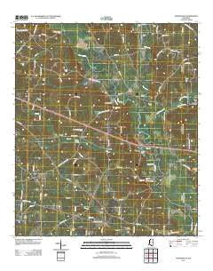 Holmesville Mississippi Historical topographic map, 1:24000 scale, 7.5 X 7.5 Minute, Year 2012
