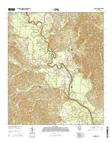 Hopewell Mississippi Current topographic map, 1:24000 scale, 7.5 X 7.5 Minute, Year 2015