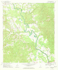 Hopewell Mississippi Historical topographic map, 1:24000 scale, 7.5 X 7.5 Minute, Year 1970
