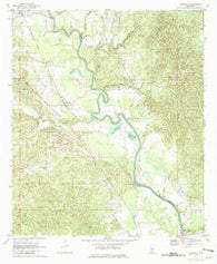 Hopewell Mississippi Historical topographic map, 1:24000 scale, 7.5 X 7.5 Minute, Year 1970