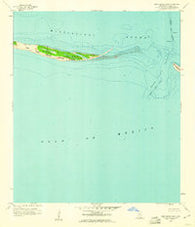 Horn Island East Mississippi Historical topographic map, 1:24000 scale, 7.5 X 7.5 Minute, Year 1960