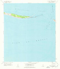 Horn Island East Mississippi Historical topographic map, 1:24000 scale, 7.5 X 7.5 Minute, Year 1960