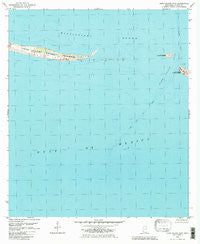 Horn Island East Mississippi Historical topographic map, 1:24000 scale, 7.5 X 7.5 Minute, Year 1982