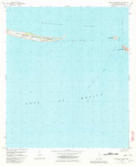 Horn Island East Mississippi Historical topographic map, 1:24000 scale, 7.5 X 7.5 Minute, Year 1982
