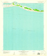 Horn Island West Mississippi Historical topographic map, 1:24000 scale, 7.5 X 7.5 Minute, Year 1960