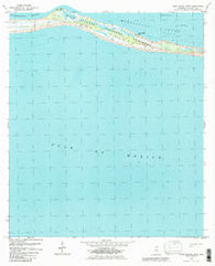 Horn Island West Mississippi Historical topographic map, 1:24000 scale, 7.5 X 7.5 Minute, Year 1982