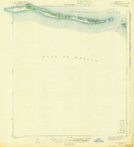 Horn Island Mississippi Historical topographic map, 1:62500 scale, 15 X 15 Minute, Year 1942