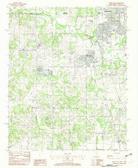 Horn Lake Mississippi Historical topographic map, 1:24000 scale, 7.5 X 7.5 Minute, Year 1982
