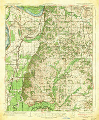 Horn Lake Mississippi Historical topographic map, 1:62500 scale, 15 X 15 Minute, Year 1935