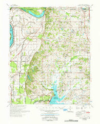 Horn Lake Mississippi Historical topographic map, 1:62500 scale, 15 X 15 Minute, Year 1961