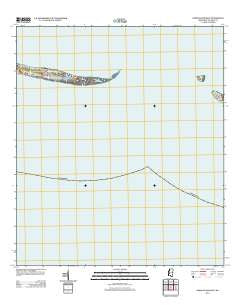 Horn Island East Mississippi Historical topographic map, 1:24000 scale, 7.5 X 7.5 Minute, Year 2012