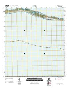 Horn Island West Mississippi Historical topographic map, 1:24000 scale, 7.5 X 7.5 Minute, Year 2012