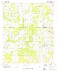 Houlka Mississippi Historical topographic map, 1:24000 scale, 7.5 X 7.5 Minute, Year 1972