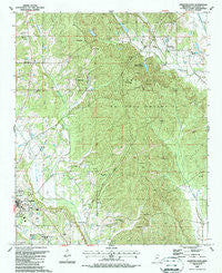 Houston East Mississippi Historical topographic map, 1:24000 scale, 7.5 X 7.5 Minute, Year 1987