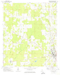 Houston West Mississippi Historical topographic map, 1:24000 scale, 7.5 X 7.5 Minute, Year 1972