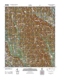 Houston East Mississippi Historical topographic map, 1:24000 scale, 7.5 X 7.5 Minute, Year 2012