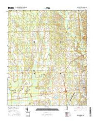 Houston West Mississippi Current topographic map, 1:24000 scale, 7.5 X 7.5 Minute, Year 2015