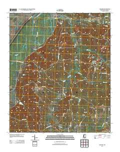 Howard Mississippi Historical topographic map, 1:24000 scale, 7.5 X 7.5 Minute, Year 2012