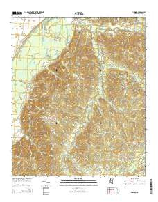 Howard Mississippi Current topographic map, 1:24000 scale, 7.5 X 7.5 Minute, Year 2015