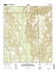 Hurley Mississippi Current topographic map, 1:24000 scale, 7.5 X 7.5 Minute, Year 2015