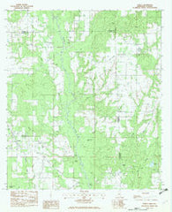 Hurley Mississippi Historical topographic map, 1:24000 scale, 7.5 X 7.5 Minute, Year 1982